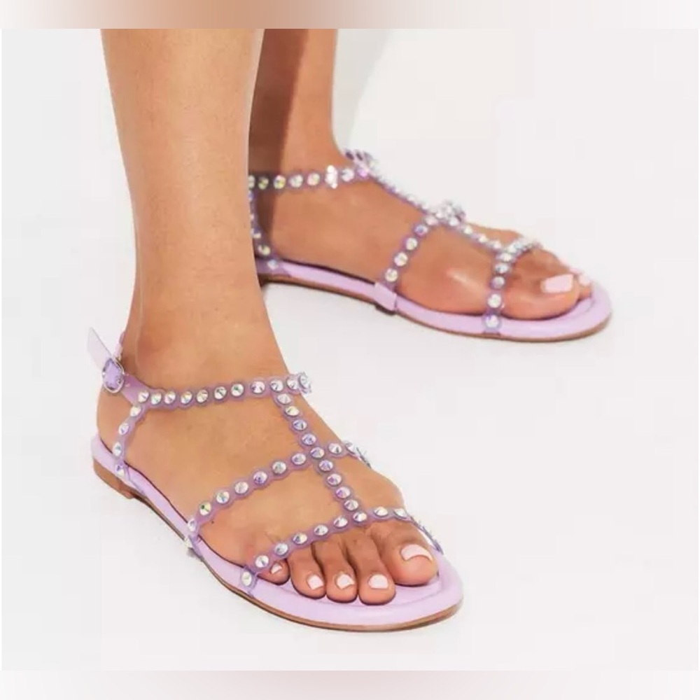 Torrid Size Embellished Jelly Gladiator 9  (WW)